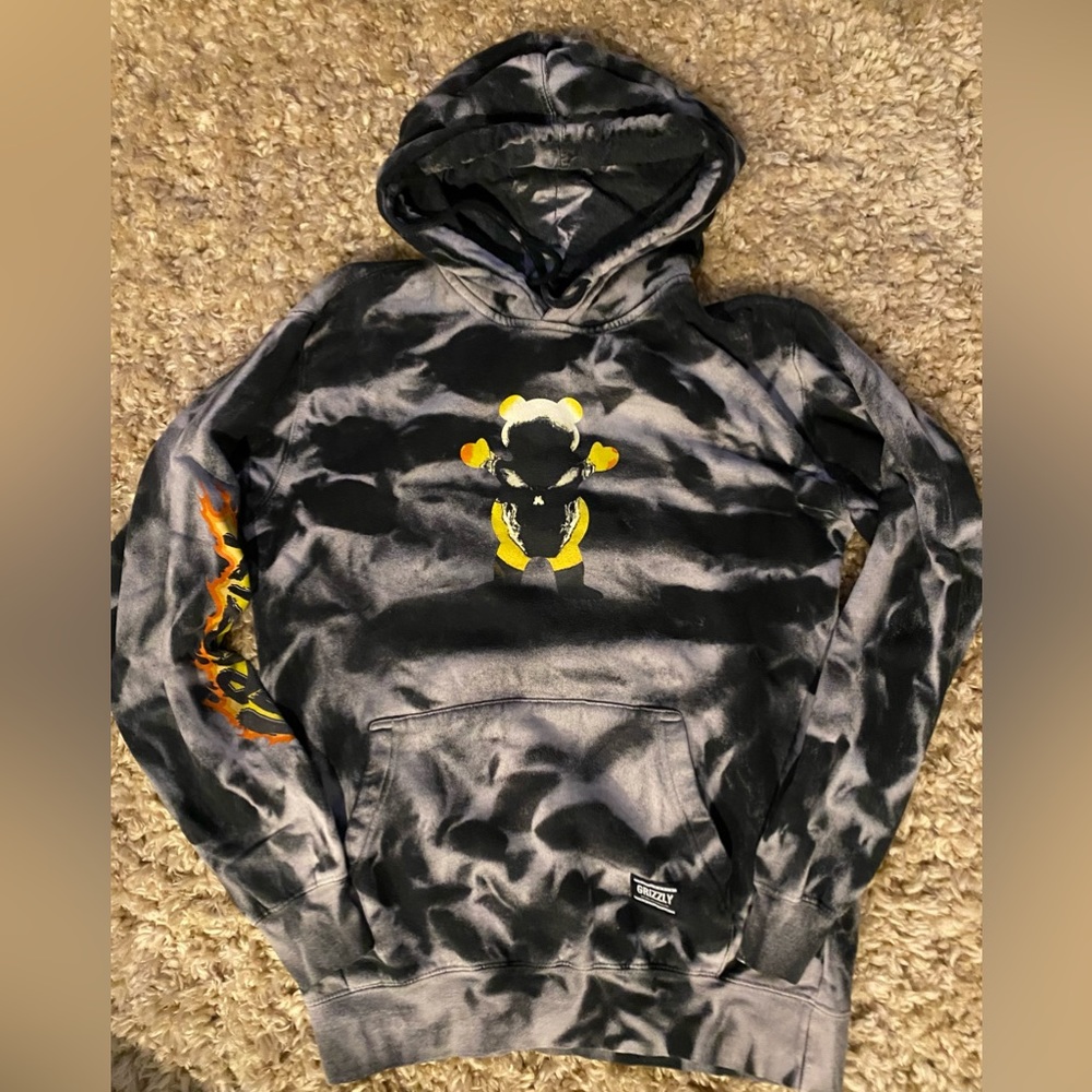 Grizzly Griptape marvel tie dye sweatshirt smal